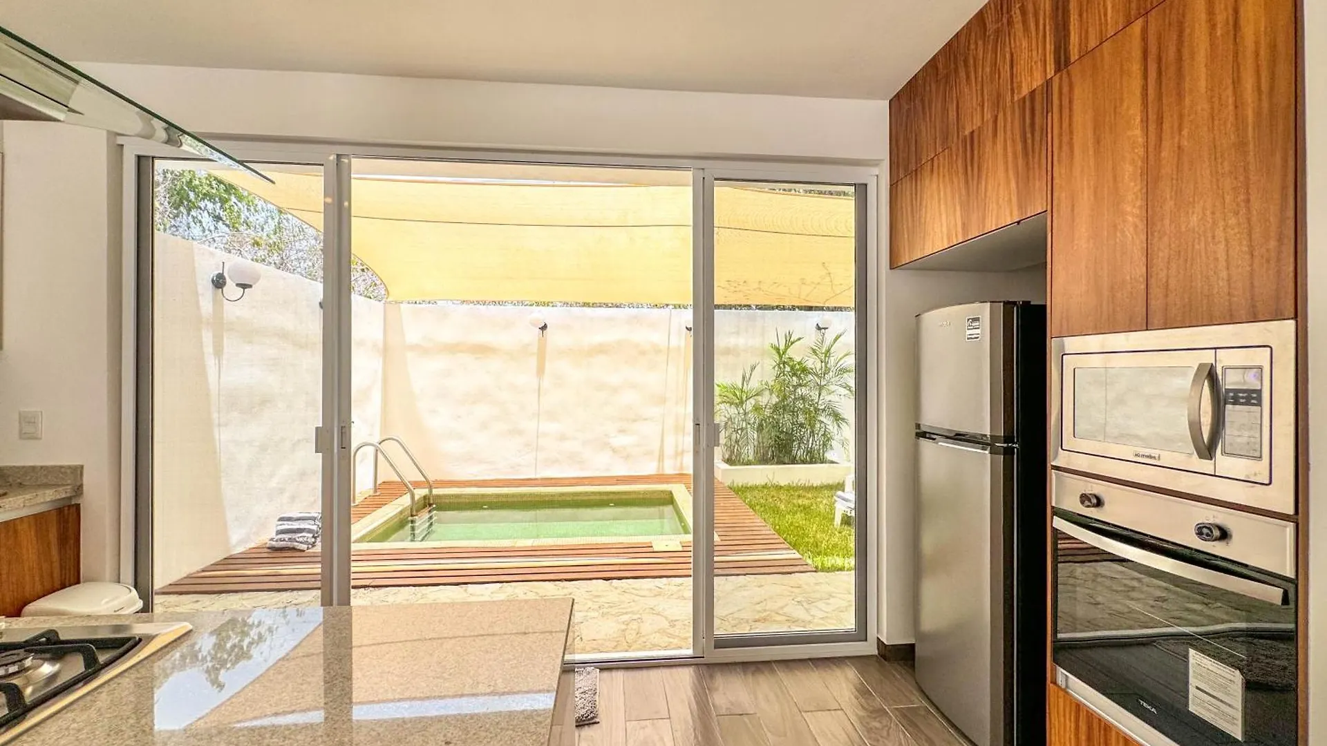 Home Pool Wonderful Common Area Puerto Morelos Apartment